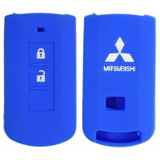 FUNDA DE SILICON PARA CONTROL Mitsubishi 2 botones color Azul