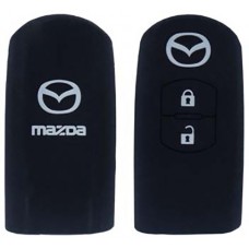 FUNDA DE SILICON PARA CONTROL MAZDA de Presencia 2 botones con logo Color Negro