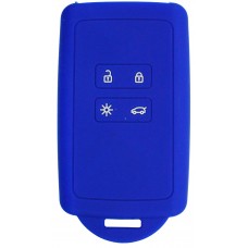 FUNDA DE SILICON PARA CONTROL Renault tarjeta 4 botones color Azul