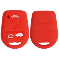 FUNDA DE SILICON PARA CONTROL BMW 3 botones color Rojo