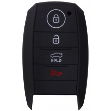 FUNDA DE SILICON PARA CONTROL KIA de 4 botones de presencia Color Negro