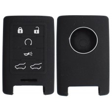 FUNDA DE SILICON PARA CONTROL CADILLAC de 6 botones color Negro