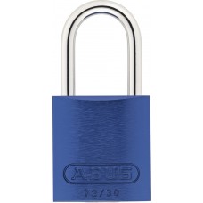 CANDADO ALUMINIO ANODIZADO ABUS Azul de 30 mm. Arco de acero Cilindro de 6 pitones SEG. Nivel 5