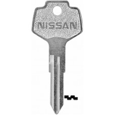 LLAVE NISSAN Niquelada A79  Alba (5 pzas) c/logo