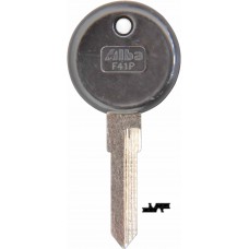 LLAVE VOLKSWAGEN Niquelada F41P  Alba con plastico (5 pzas) 