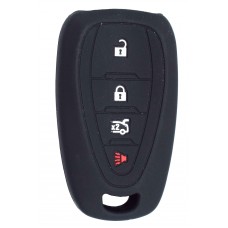 FUNDA DE SILICON PARA CONTROL CHEVROLET CRUZE DE PRESENCIA 4 BOTONES COLOR NEGRO