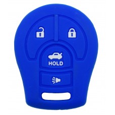 FUNDA DE SILICON PARA CONTROL NISSAN 4 BOTONES COLOR AZUL