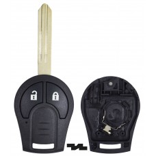 CARCASA NISSAN con llave de 2 botones para control de alarma