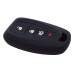 FUNDA DE SILICON PARA CONTROL CHEVROLET CRUZE DE PRESENCIA 4 BOTONES COLOR NEGRO