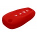 FUNDA DE SILICON PARA CONTROL CHEVROLET Cruze-Malibu 4 botones color Rojo