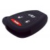 FUNDA DE SILICON PARA CONTROL CRHYSLER 300C 4 botones color negro