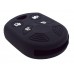 FUNDA DE SILICON PARA CONTROL FORD 4 BOTONES DE LLAVE CONTROL COLOR NEGRO