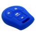 FUNDA DE SILICON PARA CONTROL NISSAN 4 BOTONES COLOR AZUL