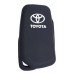 FUNDA DE SILICON PARA CONTROL TOYOTA HILUX 3 BOTONES COLOR NEGRO