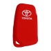 FUNDA DE SILICON PARA CONTROL TOYOTA HILUX 3 BOTONES COLOR ROJO