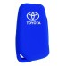FUNDA DE SILICON PARA CONTROL TOYOTA HILUX 3 BOTONES COLOR AZUL