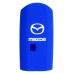 FUNDA DE SILICON PARA CONTROL MAZDA de presencia 4 botones Color Azul