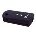 FUNDA DE SILICON PARA CONTROL MAZDA de 4 botones con logo Color Negro