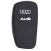 FUNDA DE SILICON PARA CONTROL AUDI 3 BOTONES COLOR NEGRO