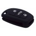 FUNDA DE SILICON PARA CONTROL AUDI 3 BOTONES COLOR NEGRO