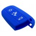 FUNDA DE SILICON PARA CONTROL BMW DE PRESENCIA 3 BOTONES COLOR AZUL
