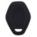 FUNDA DE SILICON PARA CONTROL BMW LLAVE DIAMANTE  2 BOTONES NEGRO