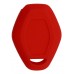 FUNDA DE SILICON PARA CONTROL BMW LLAVE DIAMANTE  2 BOTONES ROJO