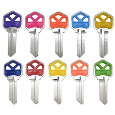 LLAVE RESIDENCIAL Alba E109A  Niquelada colores surtidos (10 pzas)