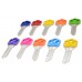 LLAVE RESIDENCIAL Alba E109A  Niquelada colores surtidos (10 pzas)