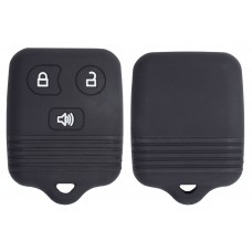 FUNDA DE SILICON PARA CONTROL FORD 3 botones realzados con logo Color Negro