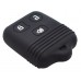 FUNDA DE SILICON PARA CONTROL FORD 3 botones realzados con logo Color Negro