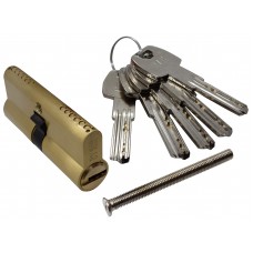 CILINDRO PARA CERRADURA 70 mm. Con llave multipunto laton brillante