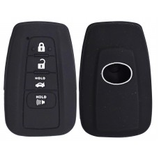 FUNDA DE SILICON PARA CONTROL TOYOTA presencia 4 botones color Negro