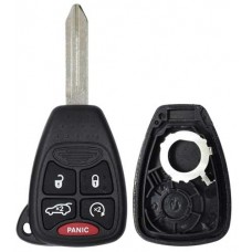 CARCASA CHRYSLER 5 botones con llave para control de alarma 