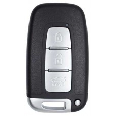 LLAVE CONTROL TIPO HYUNDAI DE PRESENCIA PARA GENERAR MINI KD 3 BOTONES CON INSERTO Y CON CHIP (serie ZB )