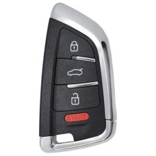 LLAVE CONTROL TIPO BMW DE PRESENCIA PARA GENERAR MINI KD 4 BOTONES SIN INSERTO Y CON CHIP (serie ZB )