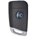 LLAVE CONTROL TIPO VW MQB DE PRESENCIA PARA GENERAR MINI KD 3 BOTONES SIN INSERTO Y CON CHIP (serie ZB )