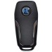 LLAVE CONTROL TIPO FORD DE PRESENCIA PARA GENERAR MINI KD 4 BOTONES SIN INSERTO Y CON CHIP (serie ZB )