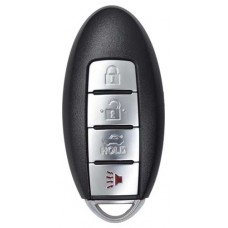 LLAVE CONTROL TIPO NISSAN DE PRESENCIA PARA GENERAR MINI KD 4 BOTONES CON INSERTO Y CON CHIP (serie ZB )