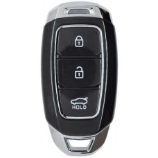 LLAVE CONTROL TIPO HYUNDAI DE PRESENCIA PARA GENERAR MINI KD 3 BOTONES CON INSERTO Y CON CHIP (serie ZB )