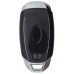 LLAVE CONTROL TIPO HYUNDAI DE PRESENCIA PARA GENERAR MINI KD 3 BOTONES CON INSERTO Y CON CHIP (serie ZB )