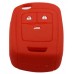 FUNDA DE SILICON PARA CONTROL CHEVROLET Cruze 3 Botones Color Rojo
