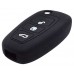FUNDA DE SILICON PARA CONTROL FORD Focus Mod. 11-14 de 3 botones Color Negro