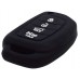 FUNDA DE SILICON PARA CONTROL HYUNDAI de 4 botones con logo Color Negro