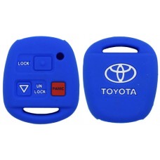 FUNDA DE SILICON PARA CONTROL TOYOTA FJ 3 botones color Azul