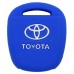 FUNDA DE SILICON PARA CONTROL TOYOTA FJ 3 botones color Azul