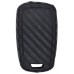 FUNDA DE SILICON PARA CONTROL CHEVROLET Cruze 3 Botones Color Negro de carbono