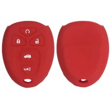 FUNDA DE SILICON PARA CONTROL CHEVROLET 5 botones Color Rojo
