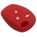 FUNDA DE SILICON PARA CONTROL RENAULT 3 BOTONES COLOR ROJO