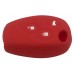 FUNDA DE SILICON PARA CONTROL RENAULT 3 BOTONES COLOR ROJO
